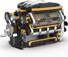 Karei V8 Engine Building Set – 1065 PCS Model Kit with Electric & Manual Modes