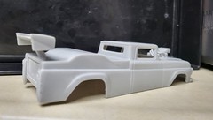 1/24 scale resin 3d printed 1959 Ford F25 Blown Pro Mod drag body model slot car