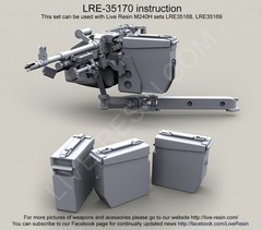 Live Resin 1/35 LRE-35170 M240H Universal Spare Ammo Boxes