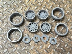 Resin 21/20 Inch: “Raceline Cheyenne” Model car Wheels/Tires 1/24 scale