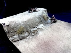 1/35 Scale Military Diorama Base Terrain Display Model Soldiers Figures Diecast