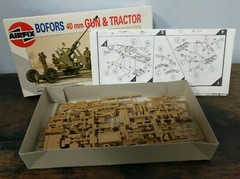 Airfix 1/72 BORFORS 40mm Gun And Tractor Series 2 #02314 Model Kit B1-4-Box 2-A