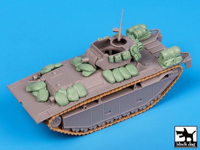 Black Dog 1/72 LVT(A)-4 Amphibious Vehicle Accessories Set (for Dragon) T72036