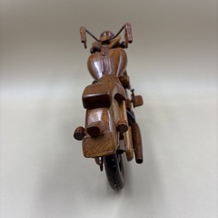 Handmade FX-Style Cruiser Motorcycle Wood Model, Bike Decor