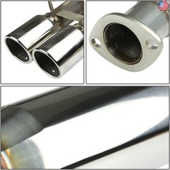 DNA MOTORING CBE-KS05 Stainless Steel Cat Back Exhaust System [Compatible with