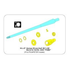 Aber #16L-027 1/16 German 5cm KwK39 Barrel for Sd.Kfz.234/2 PUMA for Das Werk