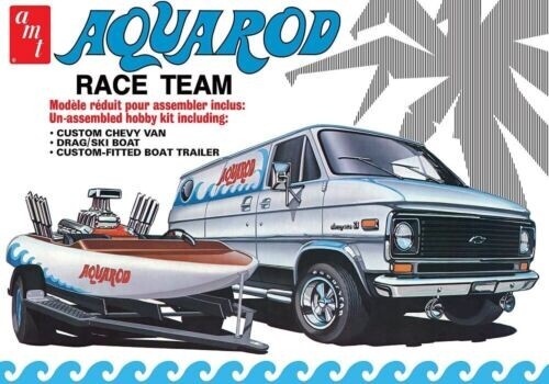 AMT 1:25 SCALE Aqua Rod Race Team 1975 Plastic Model Kit #1338-NEW in BOX