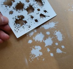 Mud Splatter Weathering Airbrush Stencils Tool For 1/32 1/35 1/48 1/72 Model