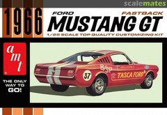 AMT Model Kits 1305 1/25 ’66 Mustang Fastback GT Race Car Model Kit