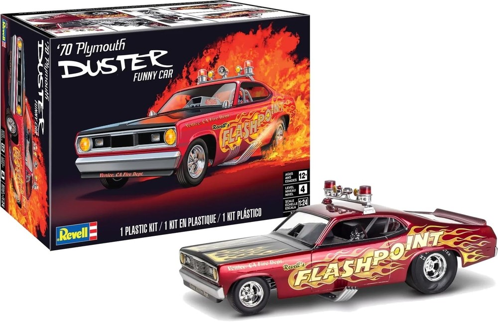 Revell 1/24 70 Plymouth Duster Funny Car Plastic Model Kit 14528