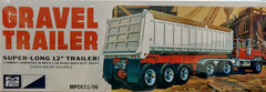 Gravel Trailer Super Long 12″ Trailer MPC 1:25 NEW FACTORY SEALED *US Seller*