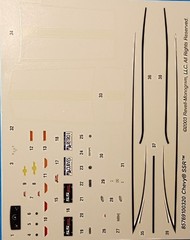 🔥04-06 CHEVY SSR TRUCK DECAL SHEET – REVELL 7691 – MODEL CAR KIT PARTS LOT🔥