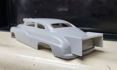 1/24 scale resin 3d printed 1949 Mercury Blown Pro Mod drag body model slot car