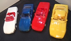 1/25 Lot of 4 AMT Vintage Corvette promos 1990-92 America’s Cup ZR-1 red yellow