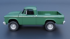 ABS-LIKE RESIN 3D PRINTED 1/25 1962 DODGE W100 POWER WAGON PICKUP FULL KIT