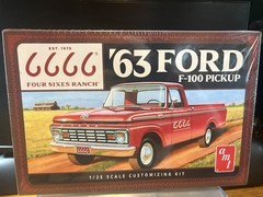 AMT 1/25 ’63 Ford F-100 Pickup Truck (Four Sixes Ranch) plastic model kit NIB