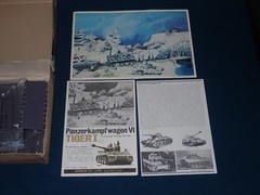 Vintage Bandai Panzerkampfwagen VI Tiger I Model Kit, New, 1:48