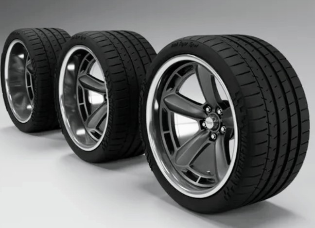 1/24 Scale Resin 20″ American Racing Wheels & Michelin Tires 3d Printed