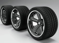 1/24 Scale Resin 20″ American Racing Wheels & Michelin Tires 3d Printed