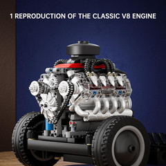 Mini V8 Engine Kits That Runs, Build Your Own Visible Car Motor, Physical Scienc