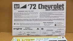 1972 Chevy Ramp Truck DECALS & INSTRUCTIONS 1:25 Scale MPC NEW Model PARTS