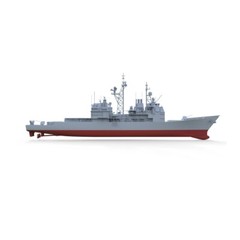 SSMODEL 574S 1/1200 Military Model US Navy Monterey Missile Cruiser Full Hull