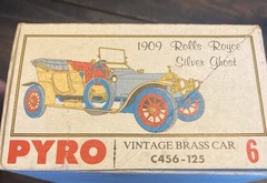 Pyro Vintage 1909 Rolls Royce Silver Ghost 1:32 Scale Car Model Vintage Brass