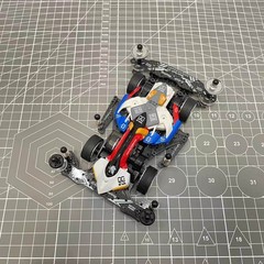 Tamiya 4WD Jedi 8G FMA Chassis Dual Shell Matte Metal Black Painted Car