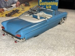 VERY RARE!! Vintage SMP 1958 Chevrolet Impala CONVERTIBLE Model Car Kit. NICE!!