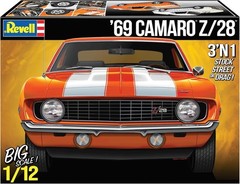 12812 1969 Chevy Camaro Z/28 1:12 Scale 175-Piece Skill Level 5 Model Buildin…