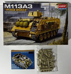Lot: Academy #13211 1/35 Scale M113A3 APC “Iraq 2003” + Legend Resin Detail Set