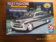 AMT /ERTL RIDES MAGAZINE Custom Collection 1949 MERCURY SEDAN Model Kit (2005)