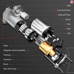 A-Premium Starter Motor Compatible with Chevy Silverado 1500 1999-2004, S10,
