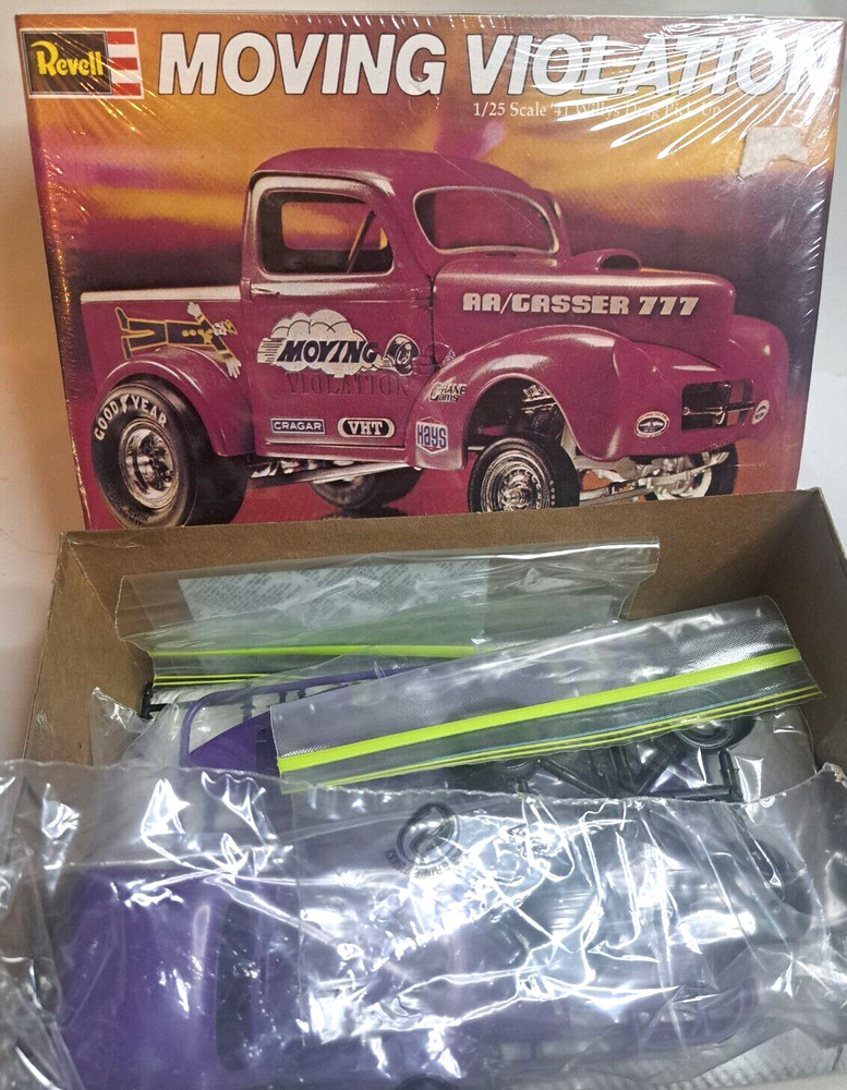 Revell 1/25 Moving Violation 41 Willys Drag Pickup Gasser Model Sealed Inside