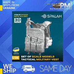 SPALAH 12435 1/35 Tactical military vest 5 pcs Set of scale models