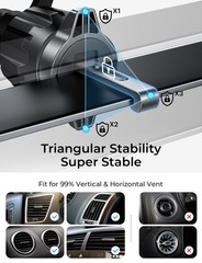 LISEN for MagSafe Car Phone Mount Strong Magnets Magnetic Phone Holders for Y…