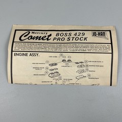Johan Mercury Comet Boss 429 Pro Stocker Model Kit GC-2900