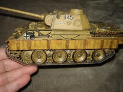 Built 445 Long Barrel Tank 7-1/2 inches long Well Built & Painted Ex Condition