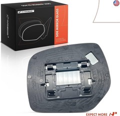 A-Premium Right Passenger Side Non-Heated Mirror Glass with Backing Plate –