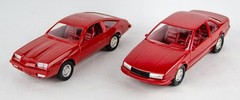AMT MPC Chevrolet Beretta GT & Monza Cinnabar Dealer Promo 1:25 Model Car 2P Lot