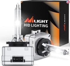 Nilight D1S HID Headlight Bulb, 6000K Diamond White D1S Bulb Super Bright High