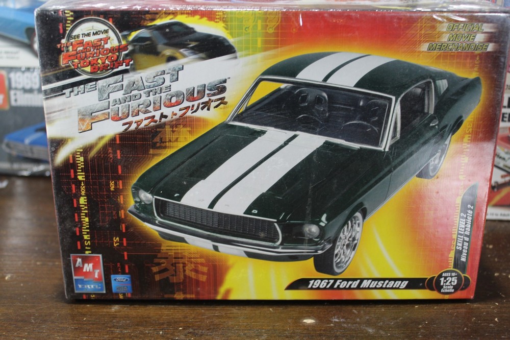 AMT The Fast And The Furious 1967 Ford Mustang 1/25 Sealed