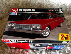 AMT – 1964 Chevrolet Impala SS Model Car Kit Unassembled Open Box Skill Level 2