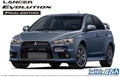 Aoshima 1/24 Scale The Model Car(2)Kit Mitsubishi Lancer Evolution X Evo 10 CZ4A