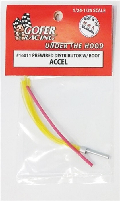 Gofer Racing 16011 x 1/24-1/25 Accel Prewired Distributor w/Aluminum Plug Boot