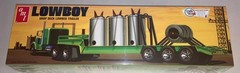 AMT Lowboy Trailer Drop Deck Lowbed 1:25 scale model kit 7591