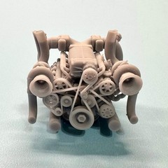 Toyota 1UZ FE Twin Turbo Supercharged Engine 1/25