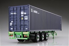 Aoshima 1/32 Heavy Freight Series No.9 40Feet Marine Container Trailer Model kit
