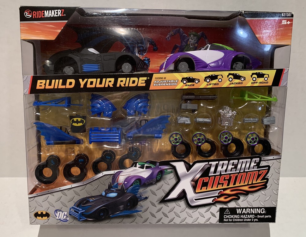 Ridemakerz Xtreme Customz DC Batman & Joker Bulid Your Ride NEW SEALED