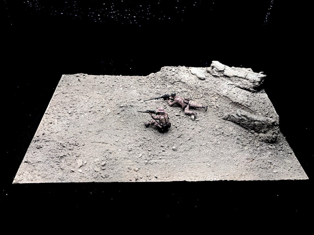 1/35 Scale Military Diorama Base Terrain Display Model Soldiers Figures Diecast
